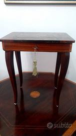 ECCEZIONALE TAVOLINO PORTAGIOIE INTARSIATO ANNI 50