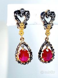 orecchini art decò stile antico 