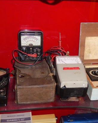 tester multimetro ohmmetro d'epoca elettronica