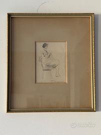 Disegno originale a matita Federico Maragliano