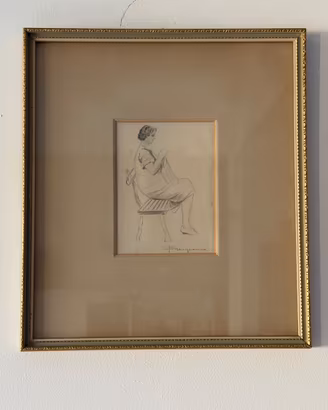 Disegno originale a matita Federico Maragliano