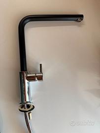 Miscelatore Rubinetto Franke Active L Cromo e Nero