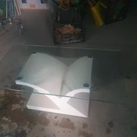 tavolino di cristallo per salotto usato poco 