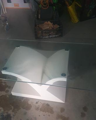 tavolino di cristallo per salotto usato poco 