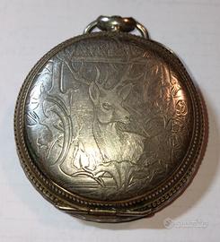 Orologio da taschino cassa esterna Argento