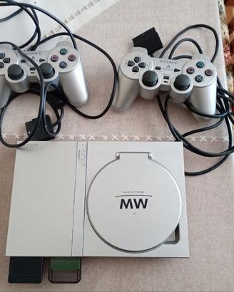 Lotto PlayStation 2 Slim (versione argento)