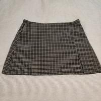 Minigonna scacchi verde