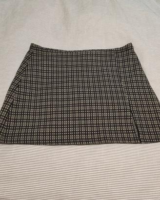 Minigonna scacchi verde