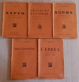 5 Libretti d'Opera Lirica Ediz. Barion + 1 Omaggio
