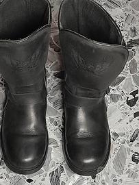 Stivali Bikers 42 Johnny Bulls vero cuoio no sinte