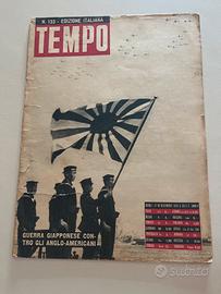 Rivista vintage TEMPO seconda guerra mondiale