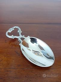 Cucchiaio vintage, penso placcato argento, ossida
