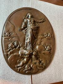 Formella in bronzo dell' 800