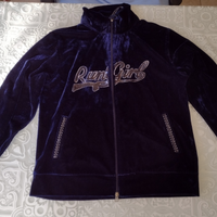 Maglia con zip in velluto
