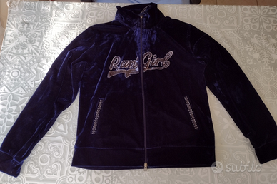 Maglia con zip in velluto