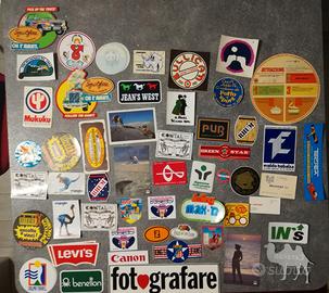 adesivi vintage anni 70-80 di vario genere