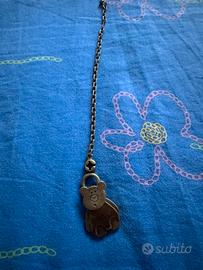 Portachiavi in argento e oro