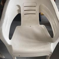 Sedia giardino bianca