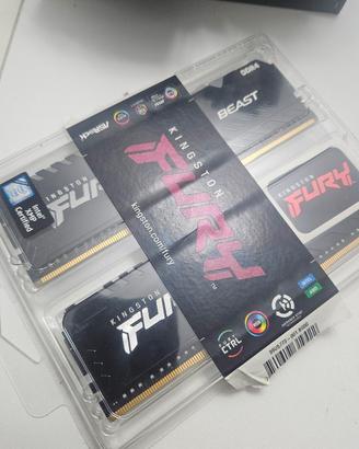 DDR4 RAM Kingston Fury Beast RGB 16GB 3200