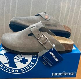 Birkenstock Boston Suede Beige 38 Nuove