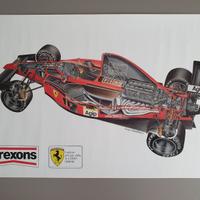 Poster Ferrari F1 Prost Arexons