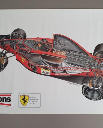 Poster Ferrari F1 Prost Arexons