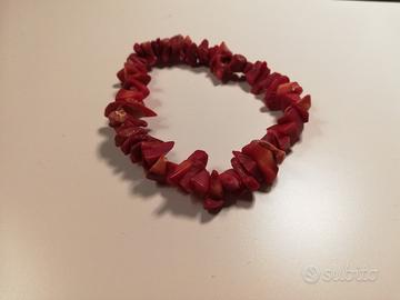 Bracciale in pasta di corallo rossa 