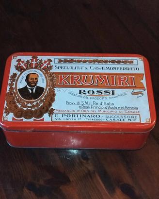 scatola di latta vintage 