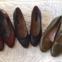 tre paia scarpe VINTAGE 39 tacco