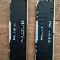 Ram DDR4 3600 mhz RGB gaming 16 gb Ballistix