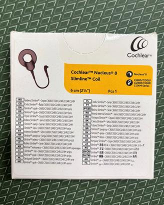 Bobina Cochlear Nucleus 8 Slimline marrone 6cm