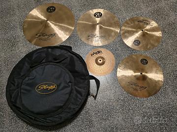 set piatti batteria stagg con borsa inclusa