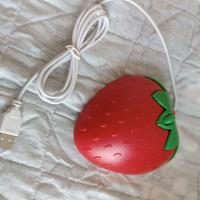 mouse fragola usb NUOVO MAI USATO