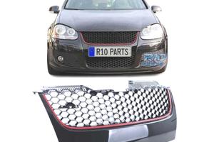 GRIGLIA VOLKSWAGEN VW GOLF 5 NERA ROSSA LOOK GTI