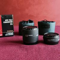 Sigma Teleconverter 1,4x e 2x per Canon