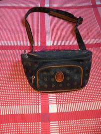 Marsupio Vintage Kenzia in Pelle e Tessuto Monogra