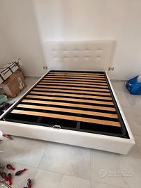 Letto matrimoniale in ecopelle 160x190