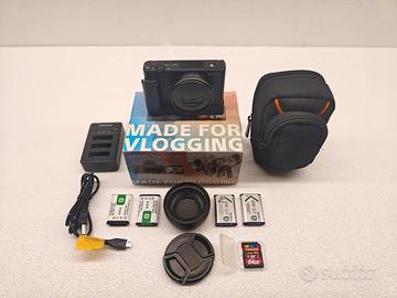 Sony ZV-1 +grandangolo +4 batterie +sd64GB +option