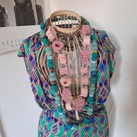 collane in pannolenci e pietre