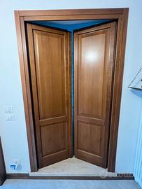 Porta Interni/Esterni Rovere massiccio con telaio