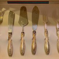 Servizio posate in argento 800 - 6 pezzi