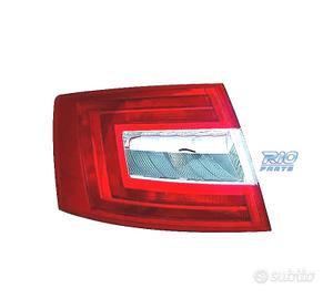 FANALE SINISTRO SKODA OCTAVIA 4P 13-17 BIANCO ROSS