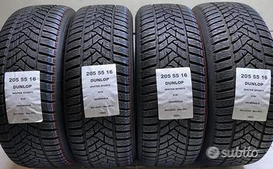 4 gomme 205 55 16 dunlop a1602