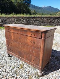 Comò Luigi Filippo in noce