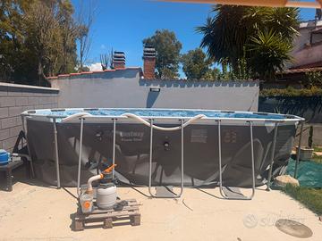 Piscina ovale Bestway power steel