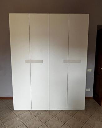 Armadio 4 ante bianco