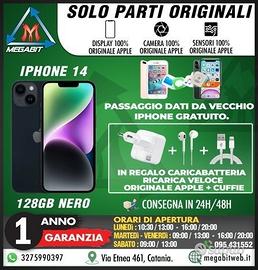 Iphone 14 128gb nero - totalmente originale