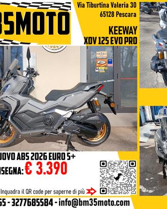 Keeway XDV 125 EVO PRO - PRONTA CONSEGNA