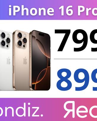 iPhone 16 Pro - Ritiro usato Garanzia 2 Anni