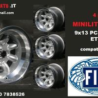 Cerchi minilite 9x13 4x98 Fiat Lancia Alfa 13